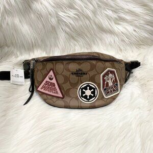 Star Wars X Coach Belt Bag In Signature Canvas With Patches